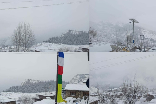 कर्णालीका पाँच जिल्लामा भारी हिमपात